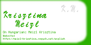 krisztina meizl business card